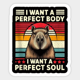 i want a perfect body i want a perfect Sticker